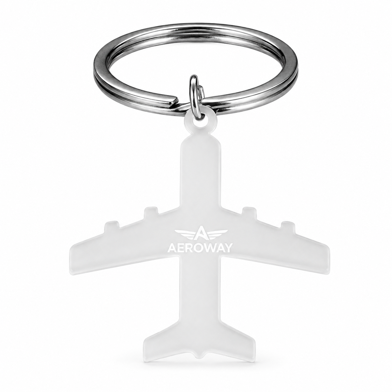 Stainless Steel Plane Keychain
