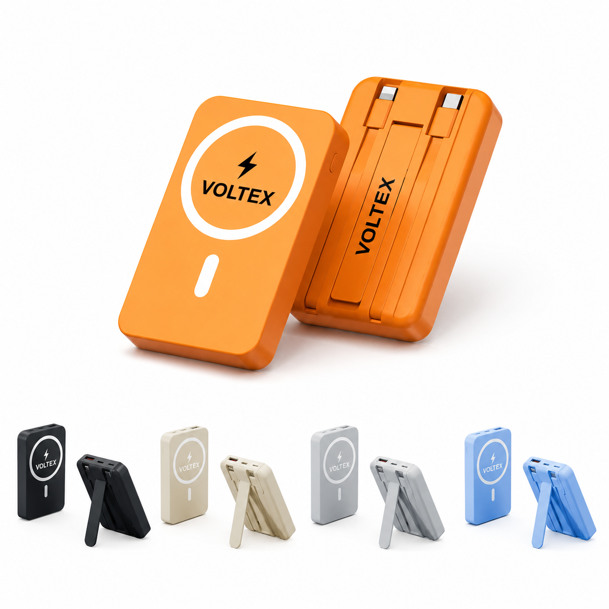 Magnetic Wireless Power Bank with Foldable Stand