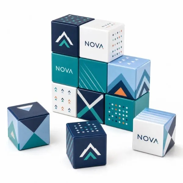 Magnetic Cube Building Blocks 6 Sided 2cm ABS