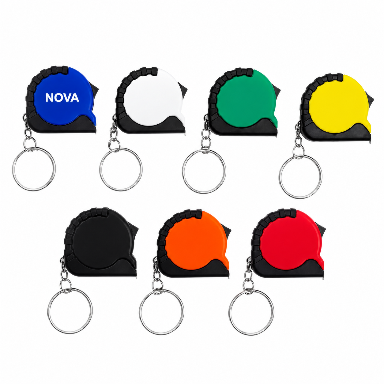 Mini Tape Measure Keychain Full Color Compact