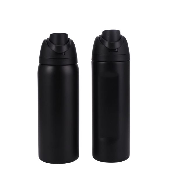 Insulated 24 Oz Water Bottle With Push Button Lid
