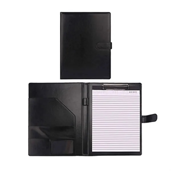 Leather A4 Document Organizer With Business Card Pockets