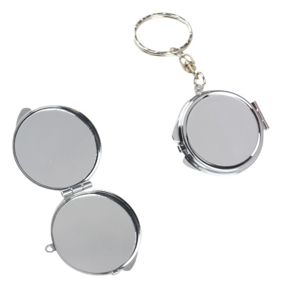 Metal Keychain Mirror for On-the-Go Touch-Ups