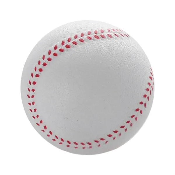 Beginner Softball PU Foam Stress Ball — Foam — White