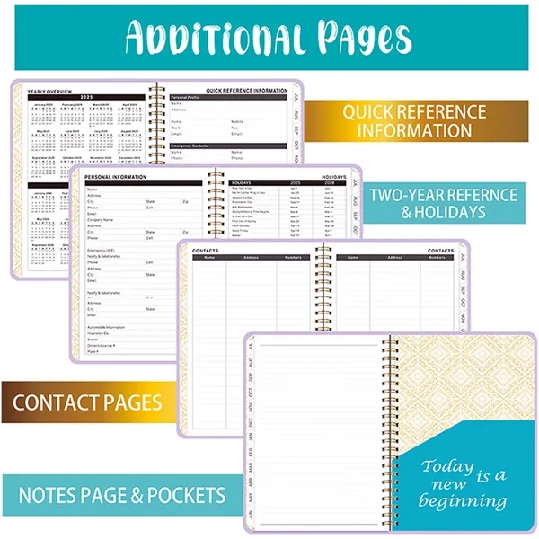 Hardcover Daily Planner July 2025-June 2026