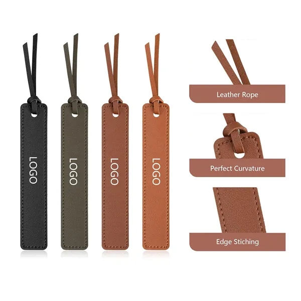 Handcrafted PU Leather Page Marker, Vintage Style