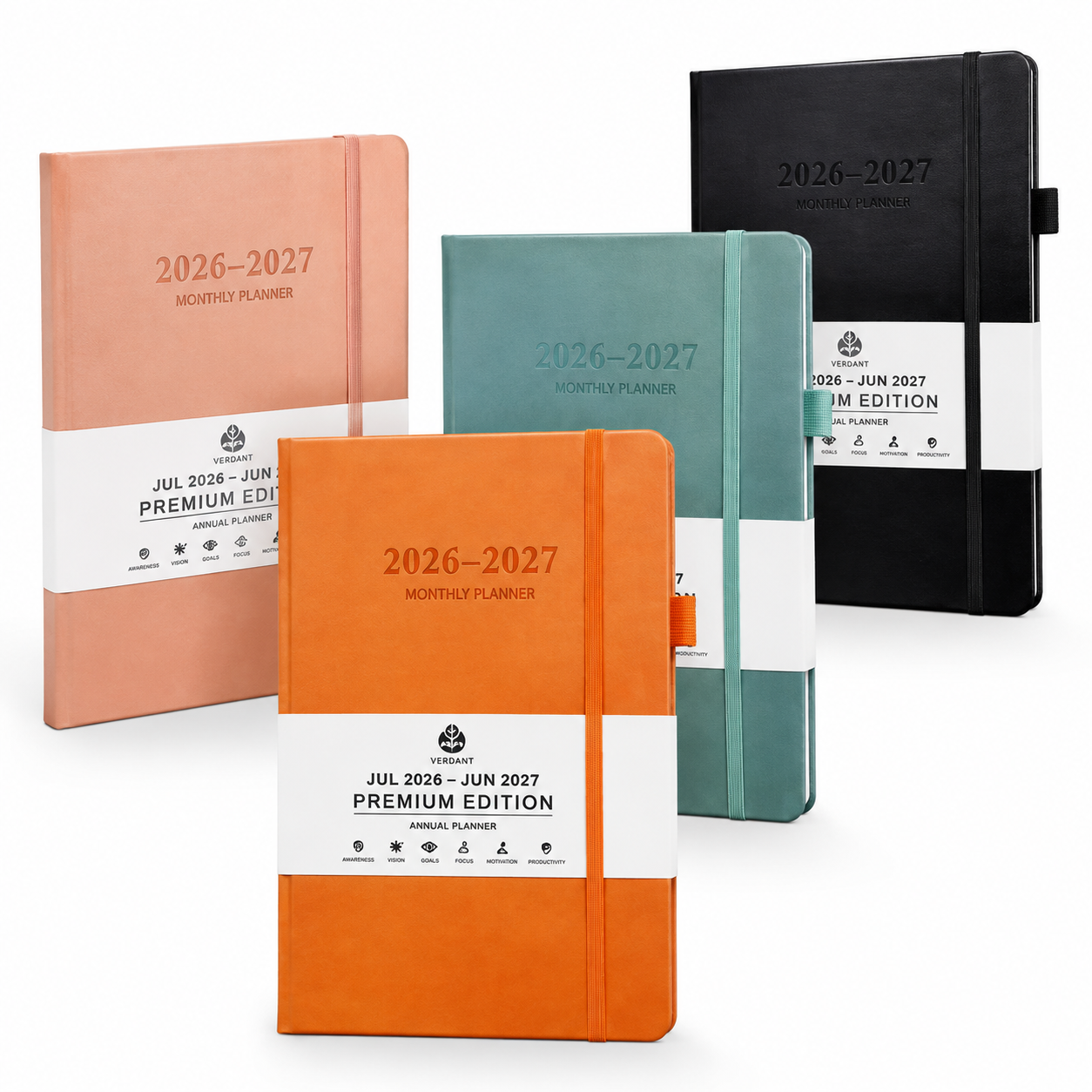 2026 194 Page Planner with Ribbon Bookmark