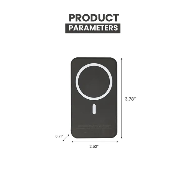 5000mAh Lithium Polymer Magnetic Phone Charging Bank