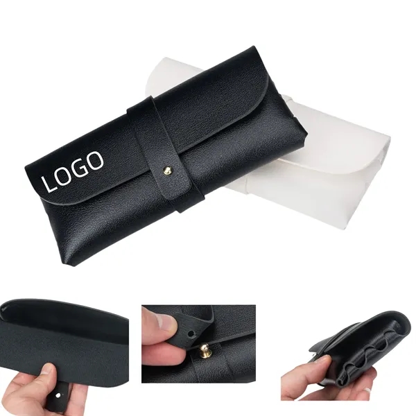 Compact Eyewear Case in 0.07 Inch Leather