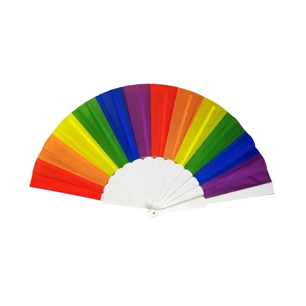 Outdoor Event Promotional Bamboo Fan, 14.6 x 8.3 Inch