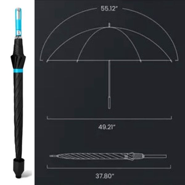 Waterproof Cloth Golf Umbrella 37.80 Inch Folded