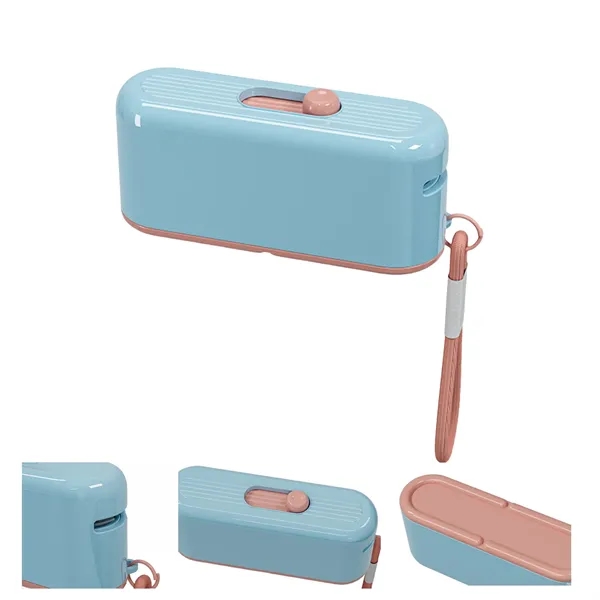 Lanyard Floss Storage Box With Plated Mirror