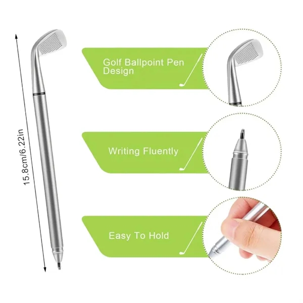 Golf Ballpoint Pen Black Ink ABS Plastic