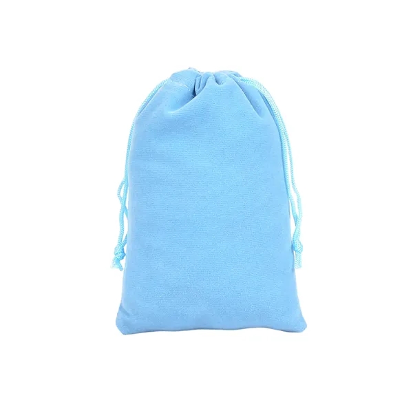 Velvet Gift Pouch with Adjustable Drawstring