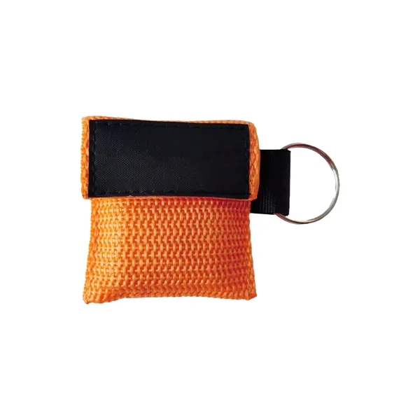 Nylon CPR Rescue Breathing Mask Keychain