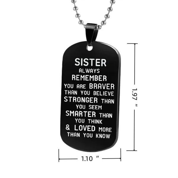 Durable Titanium Steel Keychain Fashion Pendant — Titanium — Black