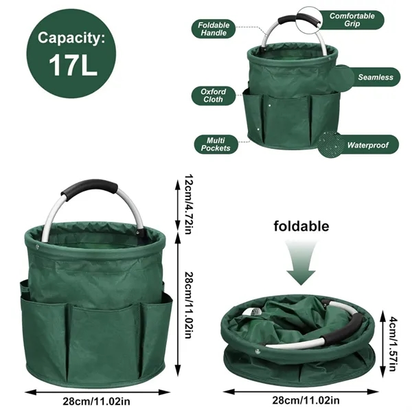 600D Oxford Collapsible Handle Storage Caddy