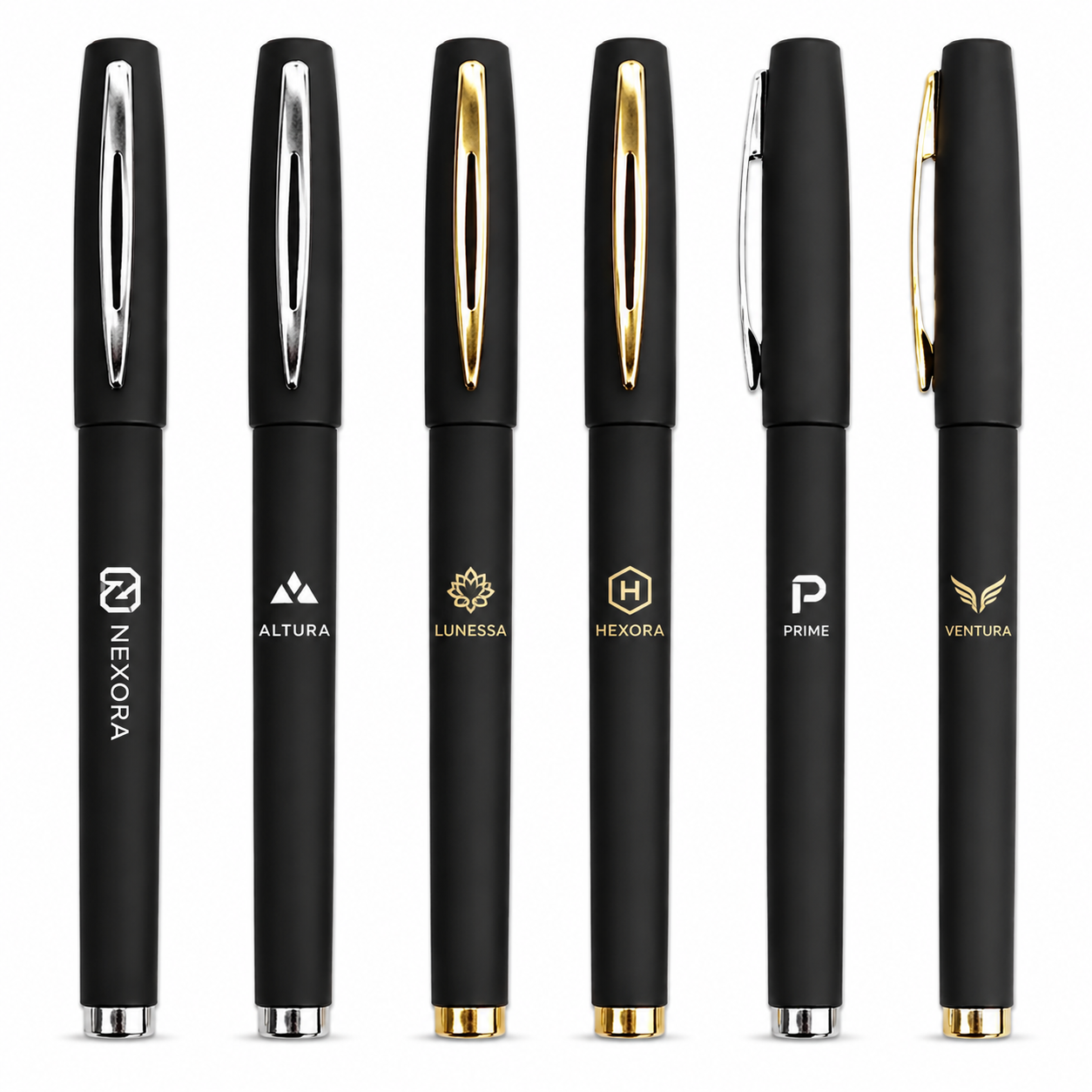 Black Matte Gel Pen with Smooth Writing Instrument