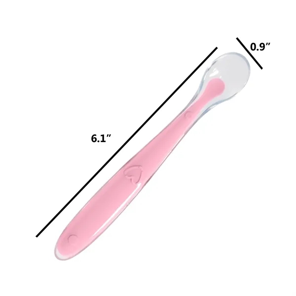 Soft Silicone BPA-Free Spoon for Baby Feeding 6.1 x 0.9 Inch