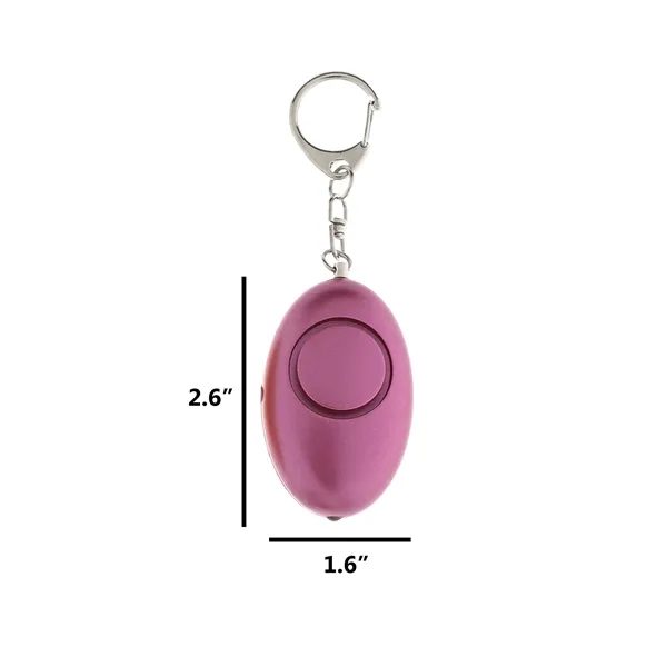 Metal Rod and ABS Safety Keychain with Siren