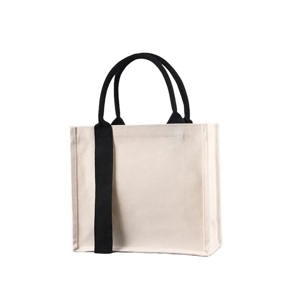 Thick Canvas Shopping Tote Bag 11.5 x 4.8 x 10.3 Inches