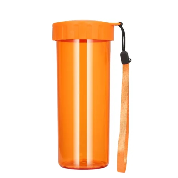 Reusable 15 Oz Plastic Water Bottle With Silicone Seal