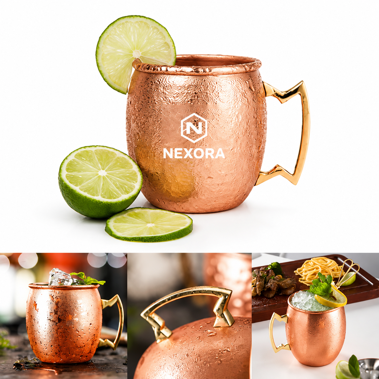 Polished Copper 16oz Moscow Mule Drinking Mug