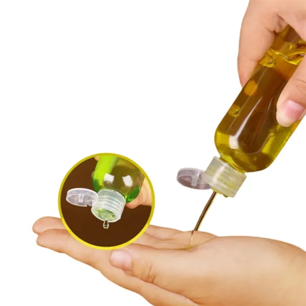Flip Cap 1.7oz Plastic Empty Toiletry Bottles