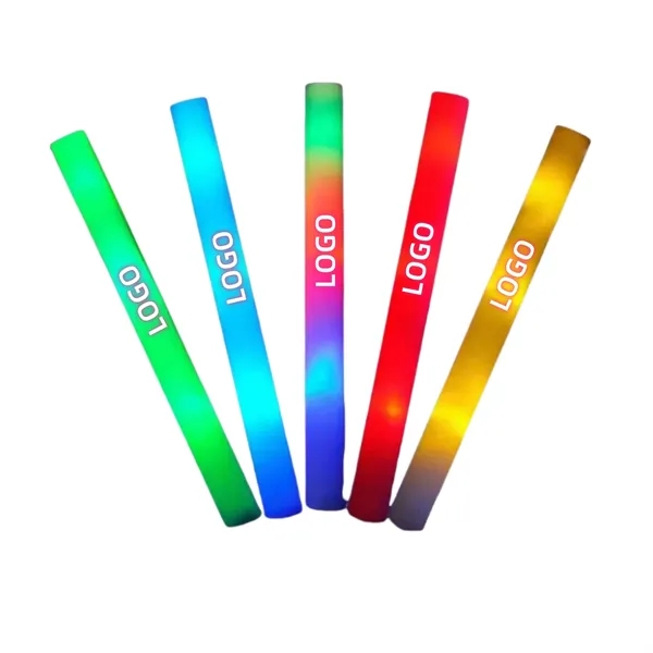 19 Inch LED Light Up Foam Cheer Stick
