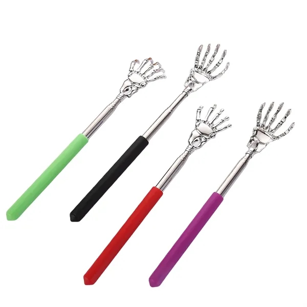 Rubber Grip Extendable Stainless Steel Scratcher