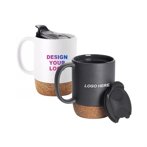 Ceramic Coffee Mug with 13 Oz Cork Base