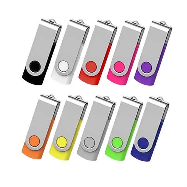 32GB Swivel Metal USB Drive for Data Storage