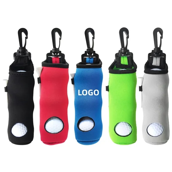 Compact Golf Pouch for 3 Balls and Tees