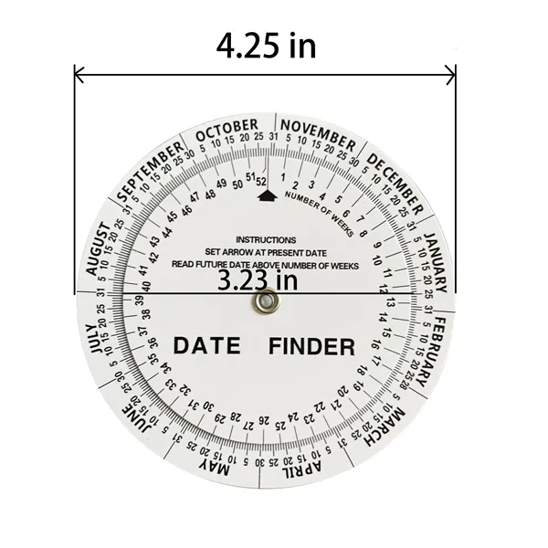 Custom Pregnancy Week and Fetal Growth Wheel 4.25in