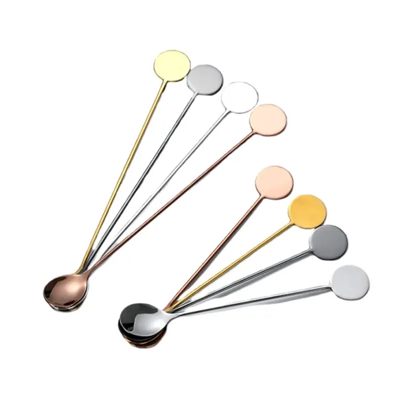 Customizable Stainless Steel Spoon for Drinks and Desserts