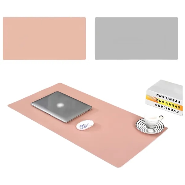 Wear Resistant PU Leather Desk Mat — Polyurethane (Pur Or Pu) — Black