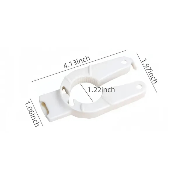 Plastic Magnetic Cap Can Opener with Hook — Plastic — White