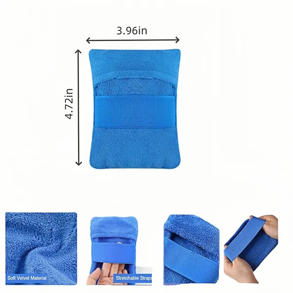 Ultra Soft Coral Fleece Sand Cleaning Mitts