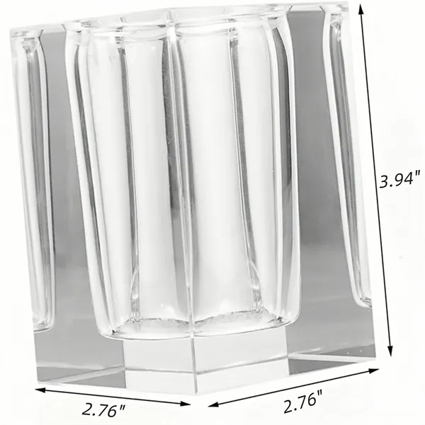 Gift Boxed Crystal Glass Desk Organizer