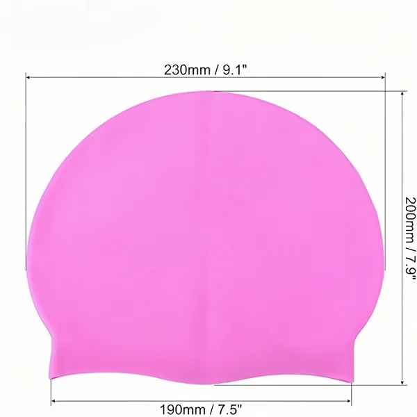 100% Silicone Pool Swim Cap, Hand Washable Design