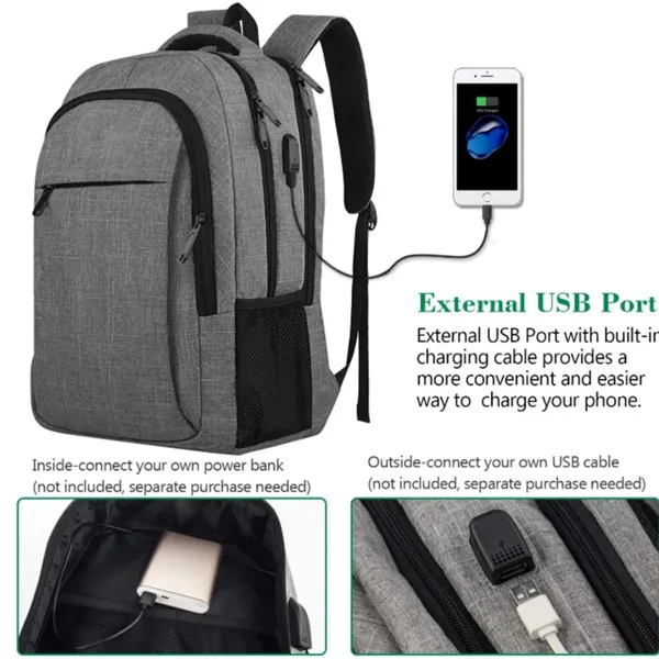 College Commuter Backpack with Luggage Pass Through