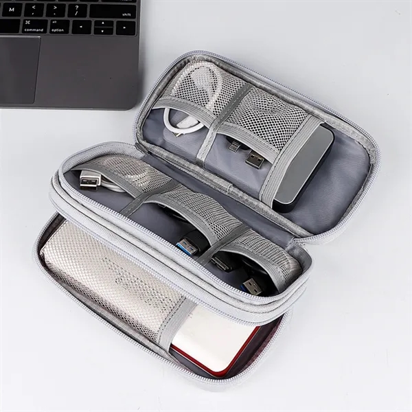 Compact Oxford Fabric Electronic Accessories Case