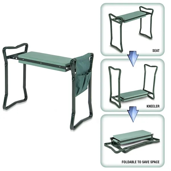 Lightweight Foldable Garden Stool and Kneeler