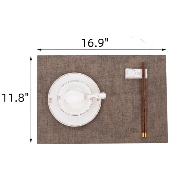 Waterproof PVC Table Mat 0.08 Inch Thick
