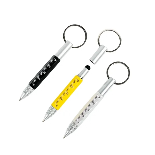 Compact 6-in-1 Aluminum Tool Pen, 4.61 Inch