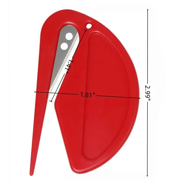 Compact Plastic Mail Opener with Hidden Steel Blade