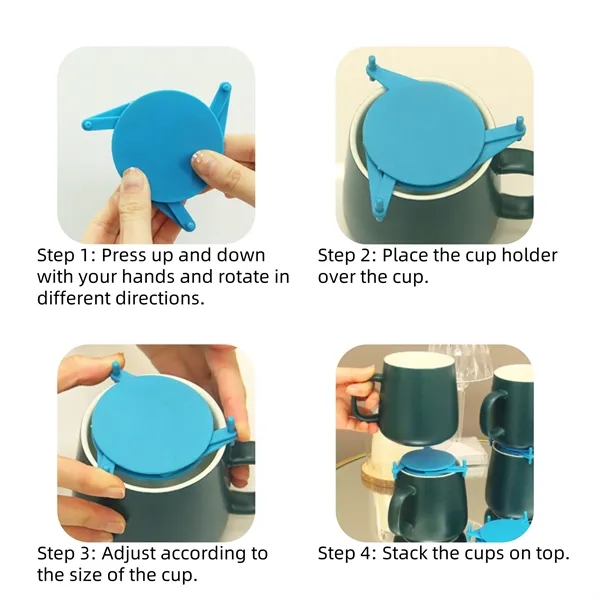 Telescopic Cup Storage Holder for Various Sizes — Copper — Black