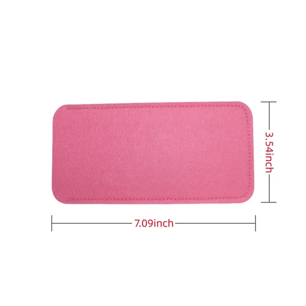 Unisex Square Felt Eyewear Pouch with Soft Lining