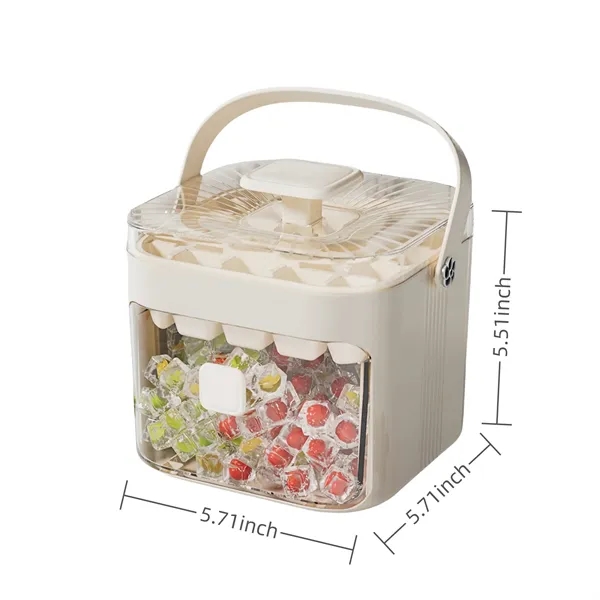 Portable Ice Cube Mold with Sealing Lid
