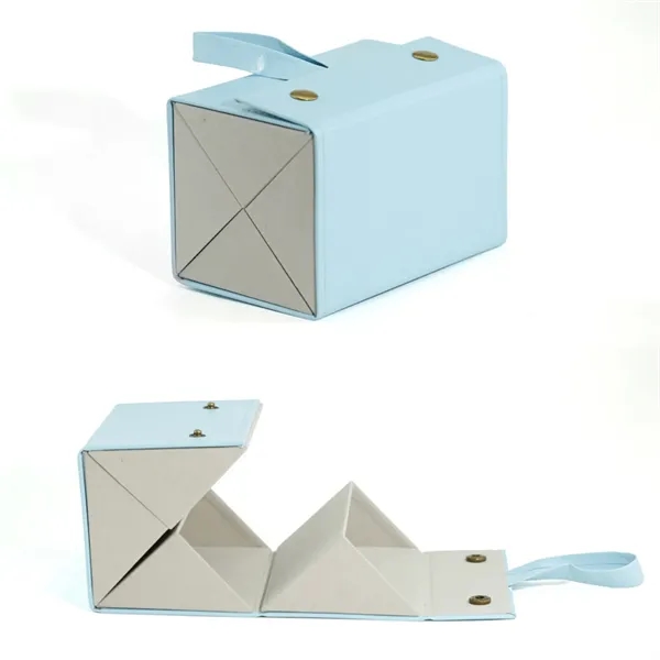 Leather 4-Slot Protective Folding Glasses Case